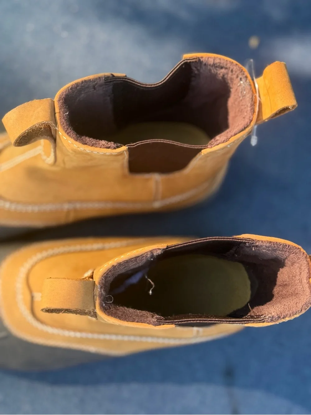 L.L. Bean Men's Two-Tone Tan and Dark Gray Rain & Snow Boots- Slip on -9